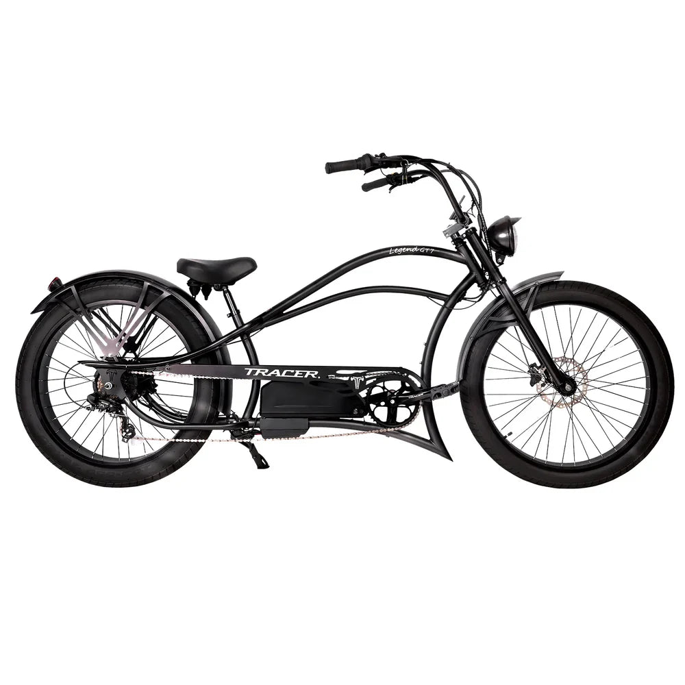 Tracer Bikes | Legend GT7 1000W Electric Cruiser Bike – 1000W Motor, Fat Tires, 80 Miles Range, Chopper Style | Chico USA, Inc.