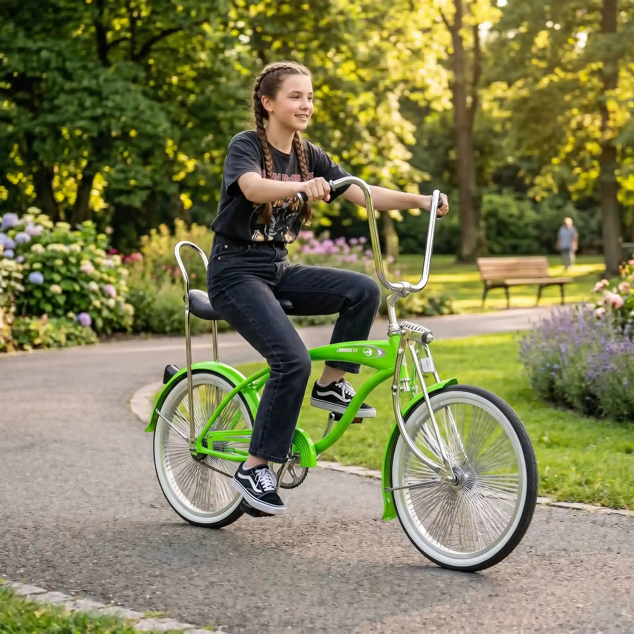 Tracer Bikes | Micargi Lowrider F4 20" Hi-Ten Steel Coaster Brake Single-Speed Bike | Chico USA, Inc.
