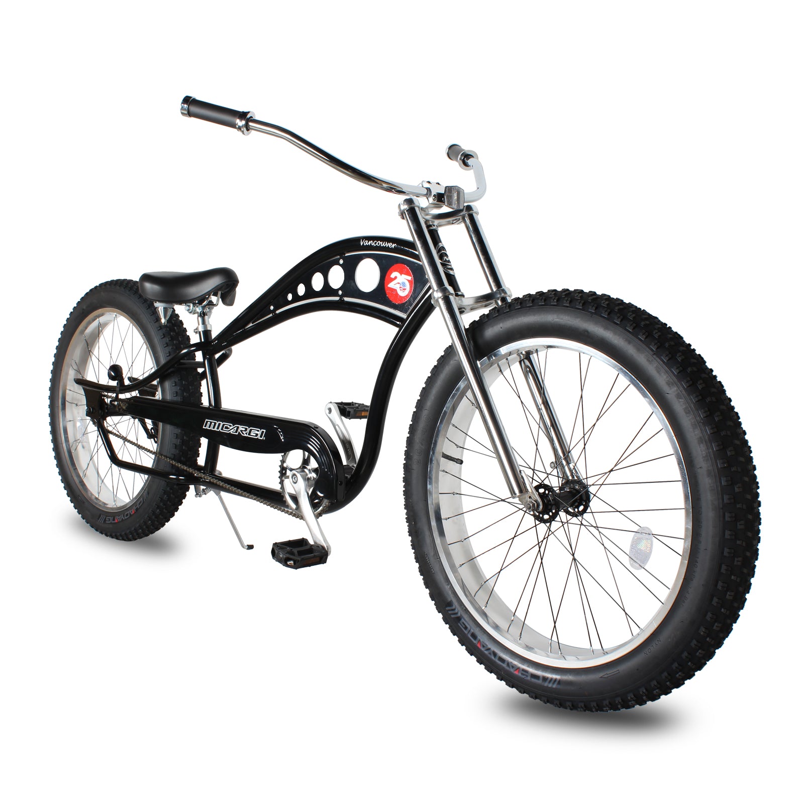 Micargi Vancouver 26" Stretch Cruiser – Retro Beach Cruiser Bicycle - Chico USA, Inc.