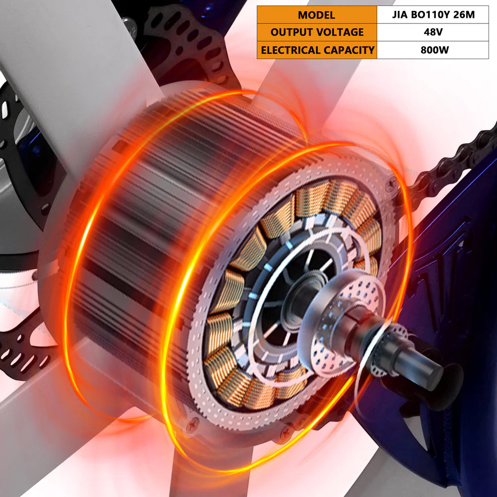 Tracer Bikes | Tracer WH-EDS-A4248800 E-Bike Wheel Set with 800W 48V Motor, Disc Brake Compatible, Black & White | Chico USA, Inc.