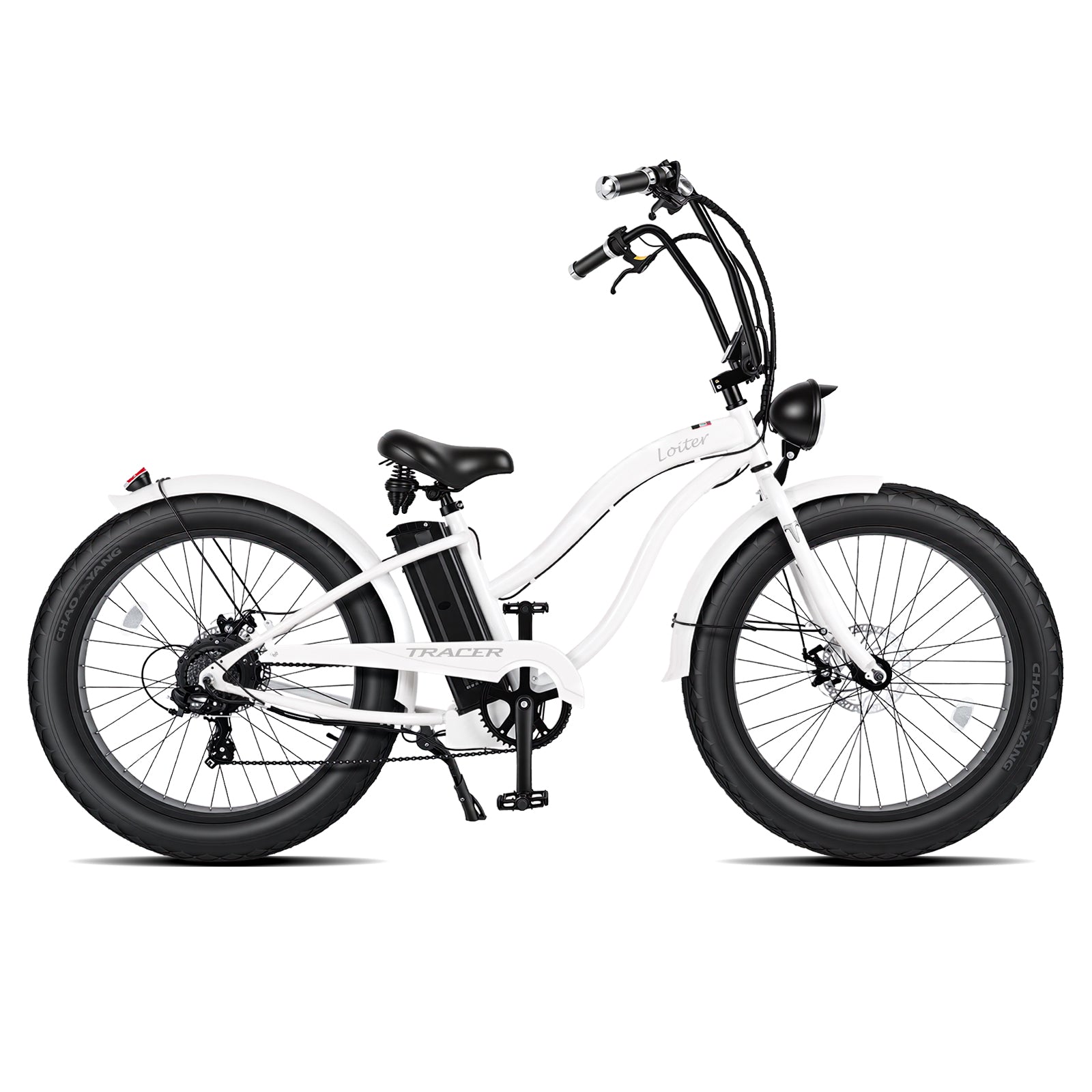 Tracer Loiter 26" 800W Electric Cruiser Bike - Chico USA, Inc.