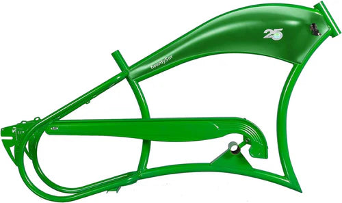 Tracer Bikes | Tracer FM-Twenty5 26" Stretch Cruiser Steel E-Bike Frame with Chain Guard for 26"x3.0, 4.0 Tires | Chico USA, Inc.