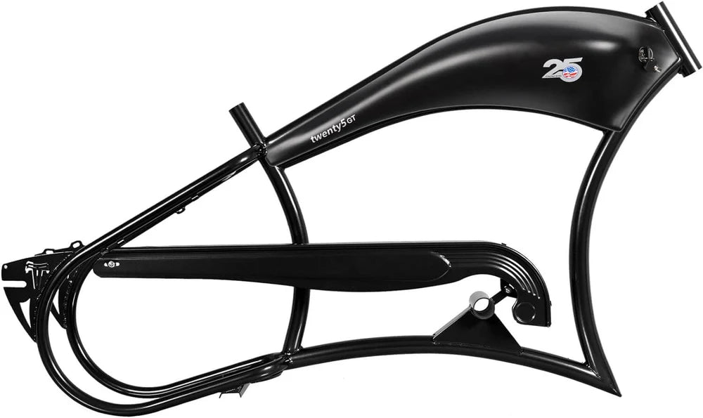 Tracer Bikes | Tracer FM-Twenty5 26" Stretch Cruiser Steel E-Bike Frame with Chain Guard for 26"x3.0, 4.0 Tires | Chico USA, Inc.