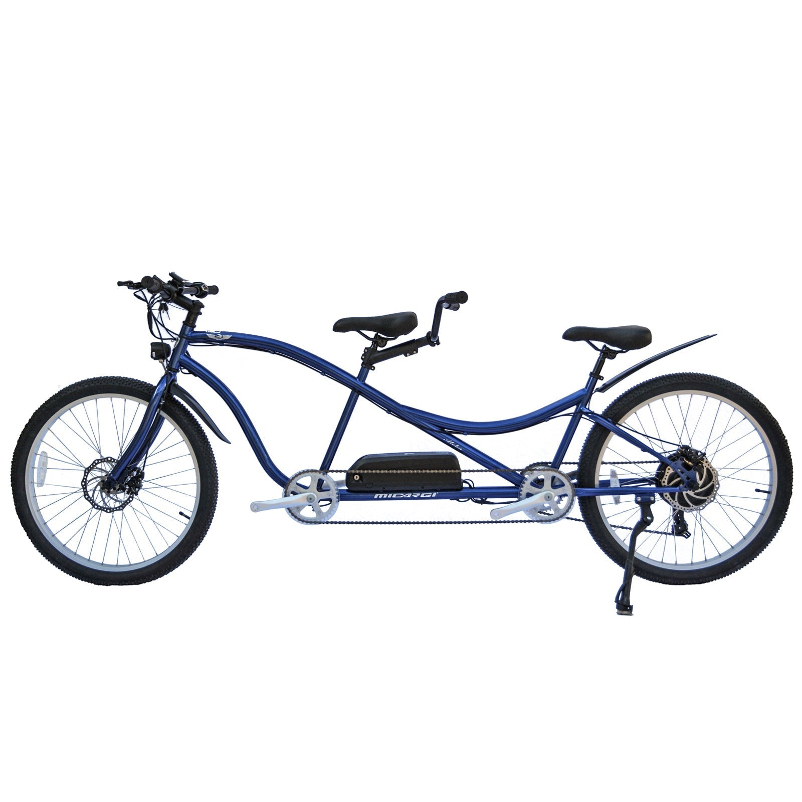 Tracer Bikes | Micargi Aloha 26" Tandem Beach Cruiser Electric Bike, 500W Motor, 7-Speed Shimano | Chico USA, Inc.