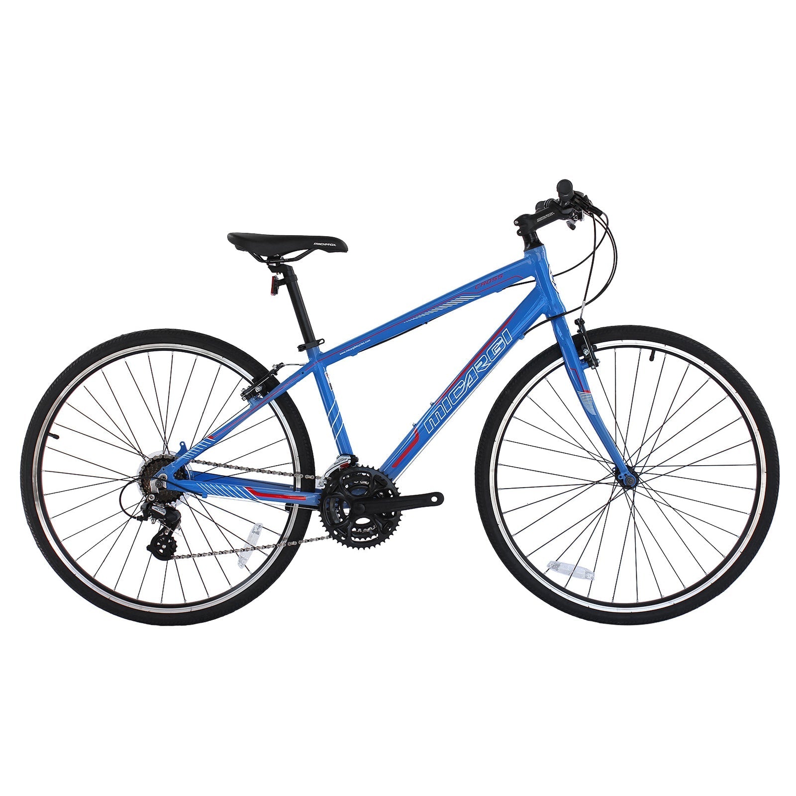 Tracer Bikes | Micargi Cross 5.0 700c Hybrid Road Bike, 24-Speed, Aluminum Frame | Chico USA, Inc.