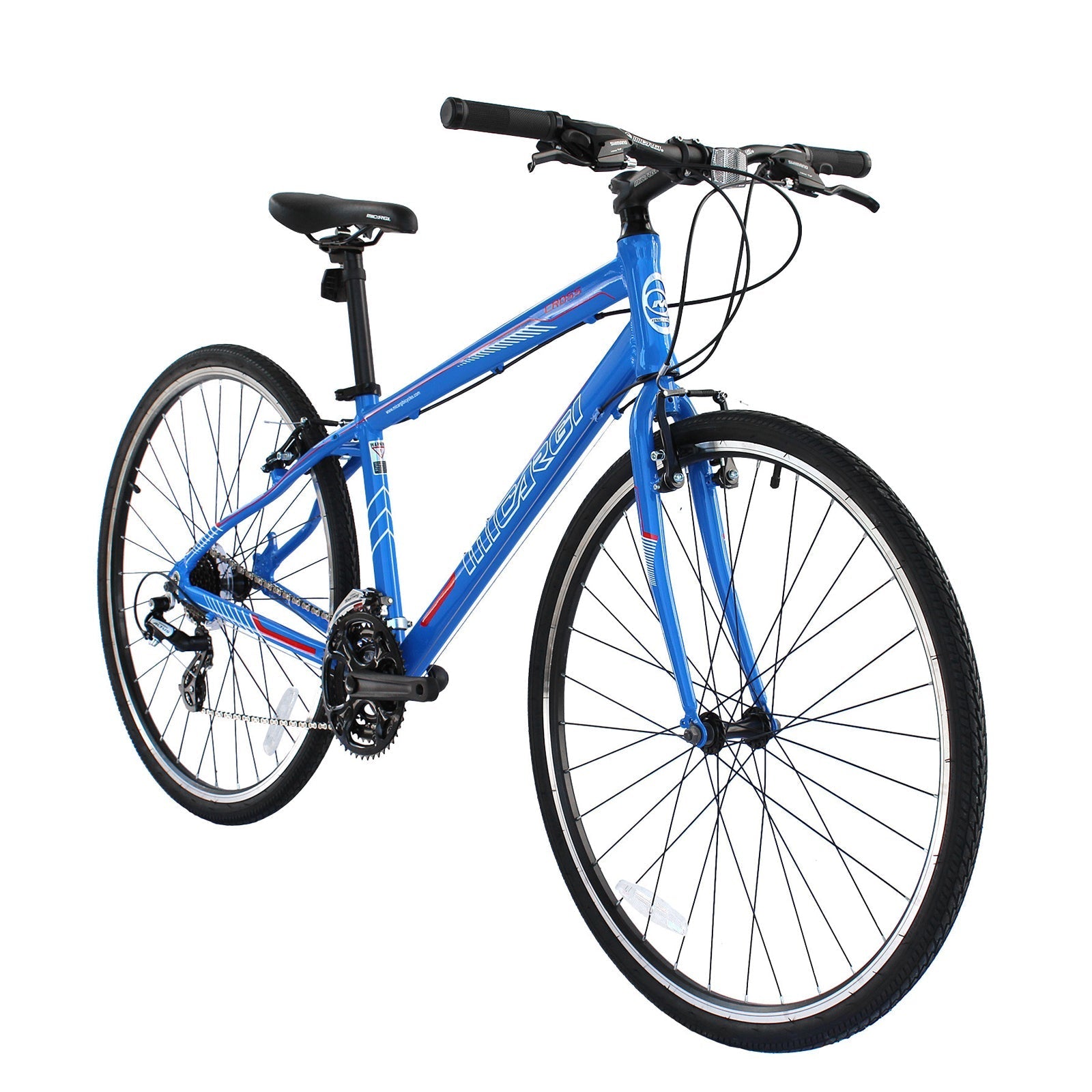 Tracer Bikes | Micargi Cross 5.0 700c Hybrid Road Bike, 24-Speed, Aluminum Frame | Chico USA, Inc.