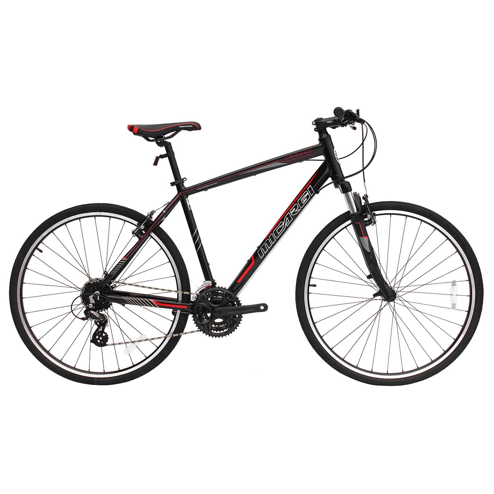 Tracer Bikes | Micargi Cross 5.0 700c Hybrid Road Bike, 24-Speed, Aluminum Frame | Chico USA, Inc.
