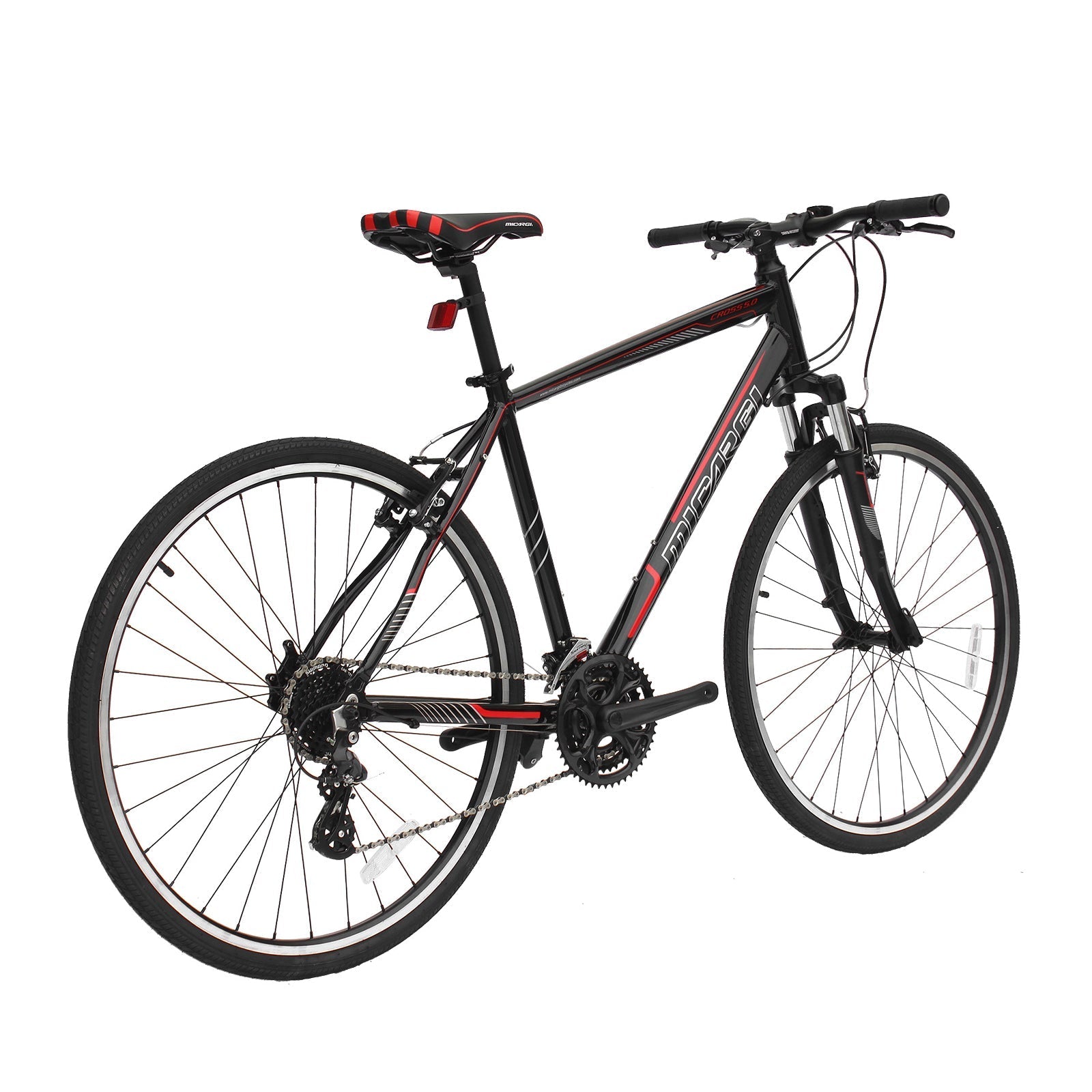 Tracer Bikes | Micargi Cross 5.0 700c Hybrid Road Bike, 24-Speed, Aluminum Frame | Chico USA, Inc.
