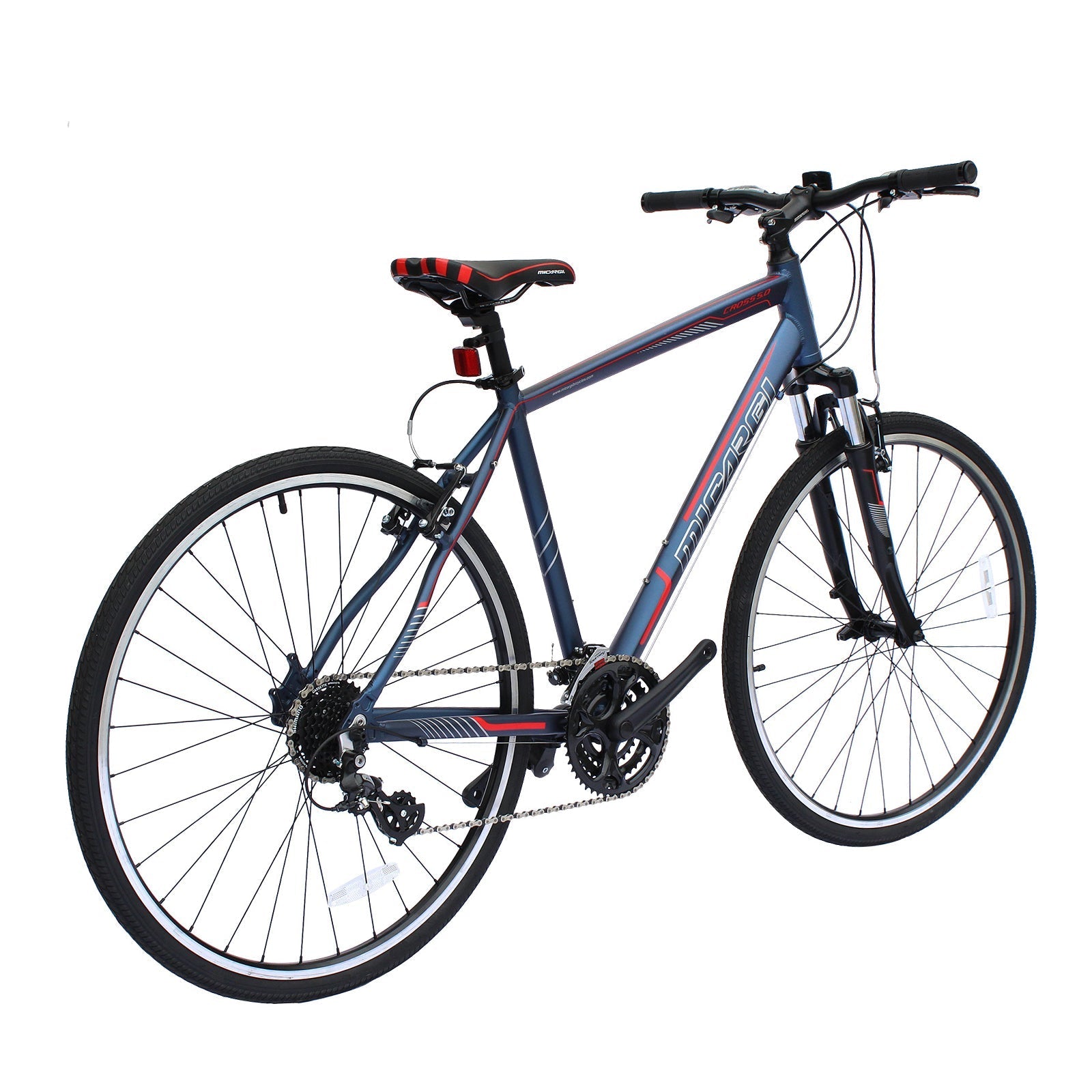 Tracer Bikes | Micargi Cross 5.0 700c Hybrid Road Bike, 24-Speed, Aluminum Frame | Chico USA, Inc.