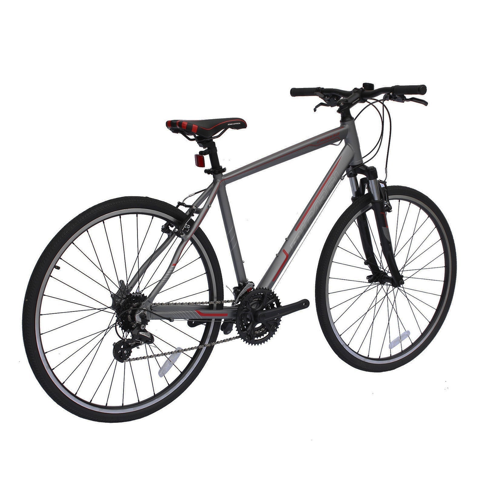 Tracer Bikes | Micargi Cross 5.0 700c Hybrid Road Bike, 24-Speed, Aluminum Frame | Chico USA, Inc.