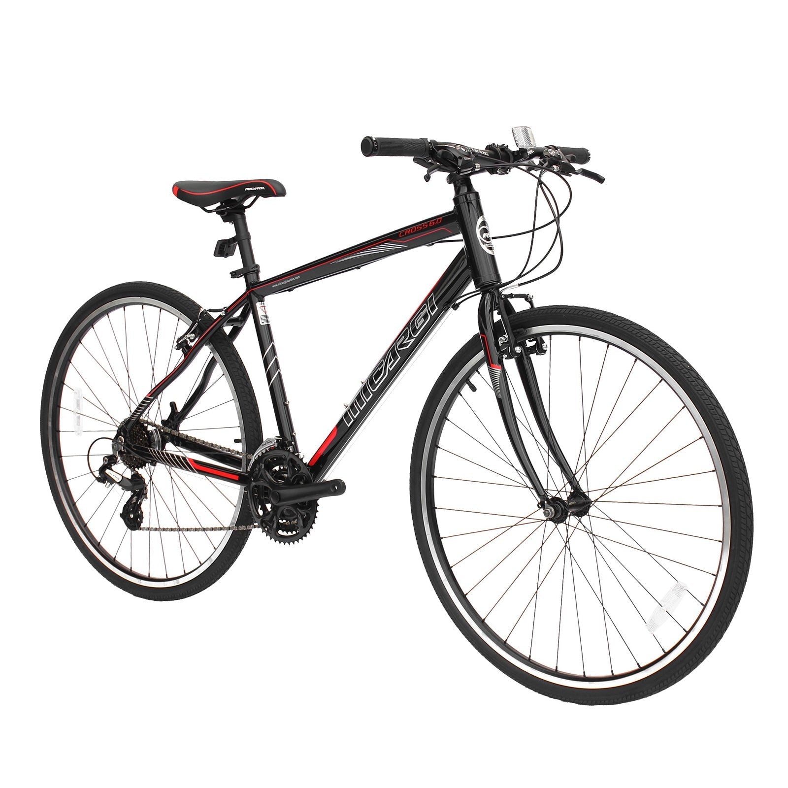 Tracer Bikes | Micargi Cross 5.0 700c Hybrid Road Bike, 24-Speed, Aluminum Frame | Chico USA, Inc.