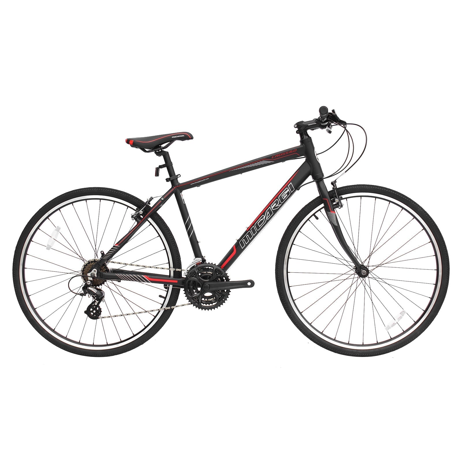 Tracer Bikes | Micargi Cross 5.0 700c Hybrid Road Bike, 24-Speed, Aluminum Frame | Chico USA, Inc.