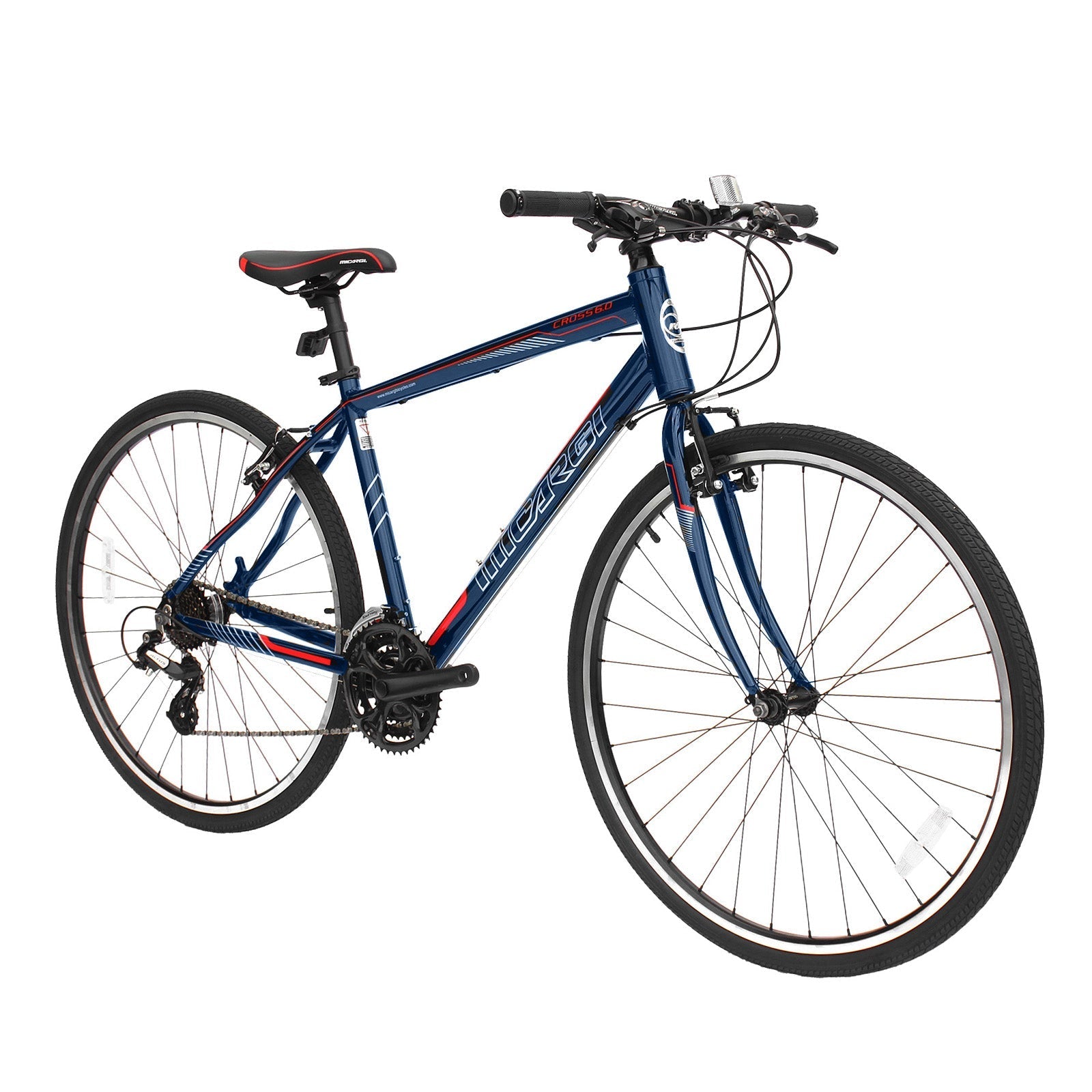 Tracer Bikes | Micargi Cross 5.0 700c Hybrid Road Bike, 24-Speed, Aluminum Frame | Chico USA, Inc.