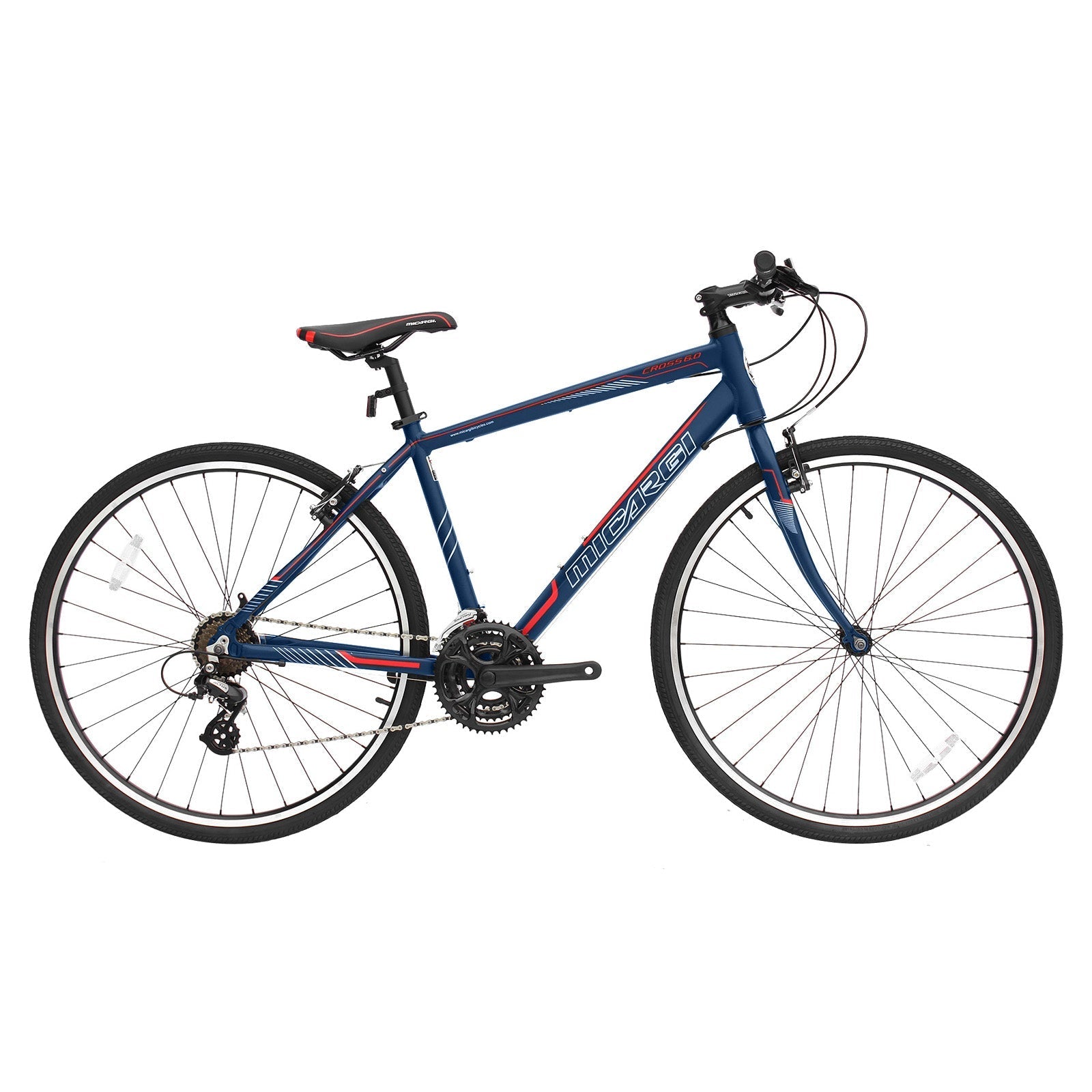 Tracer Bikes | Micargi Cross 5.0 700c Hybrid Road Bike, 24-Speed, Aluminum Frame | Chico USA, Inc.