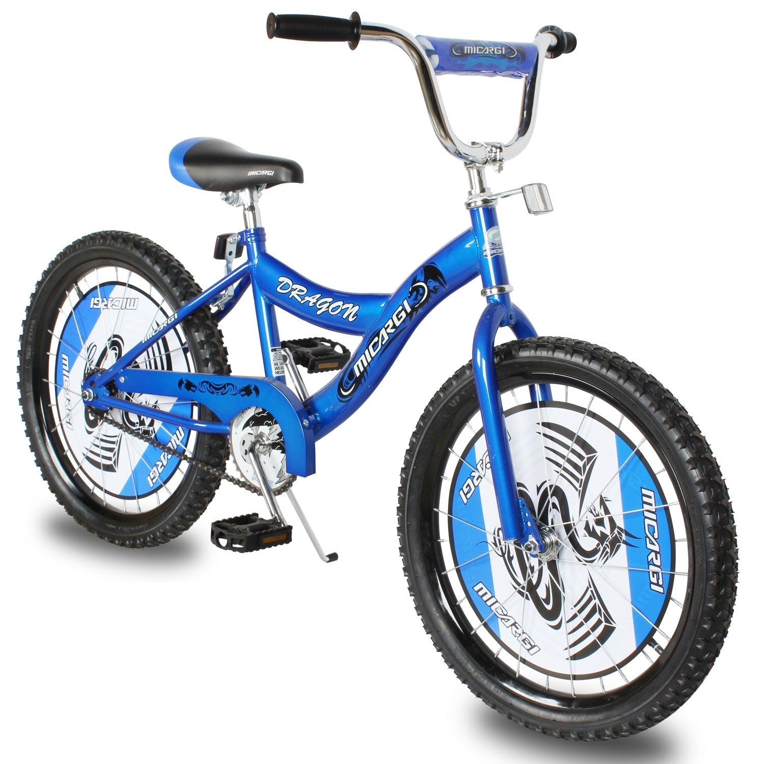 Tracer Bikes | Micargi Dragon 20" Kids Bike, Single Speed, BMX Style, Hi-Ten Steel Frame | Chico USA, Inc.