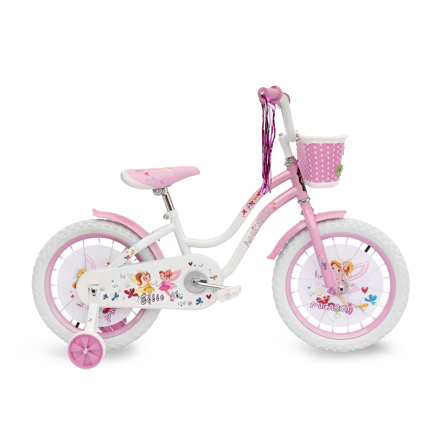 Tracer Bikes | Micargi Ellie Kids Bike, Boys and Girls Freestyle Bicycle, 16" with Training Wheels, 20" with Kickstand | Chico USA, Inc.