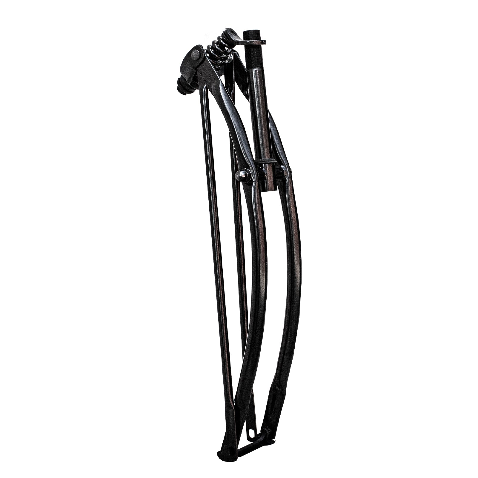 Tracer Bikes | Micargi FK-SP26161102 26" Lowrider Classic Spring Fork, Regular Bend, Steel, Chrome/Black | Chico USA, Inc.
