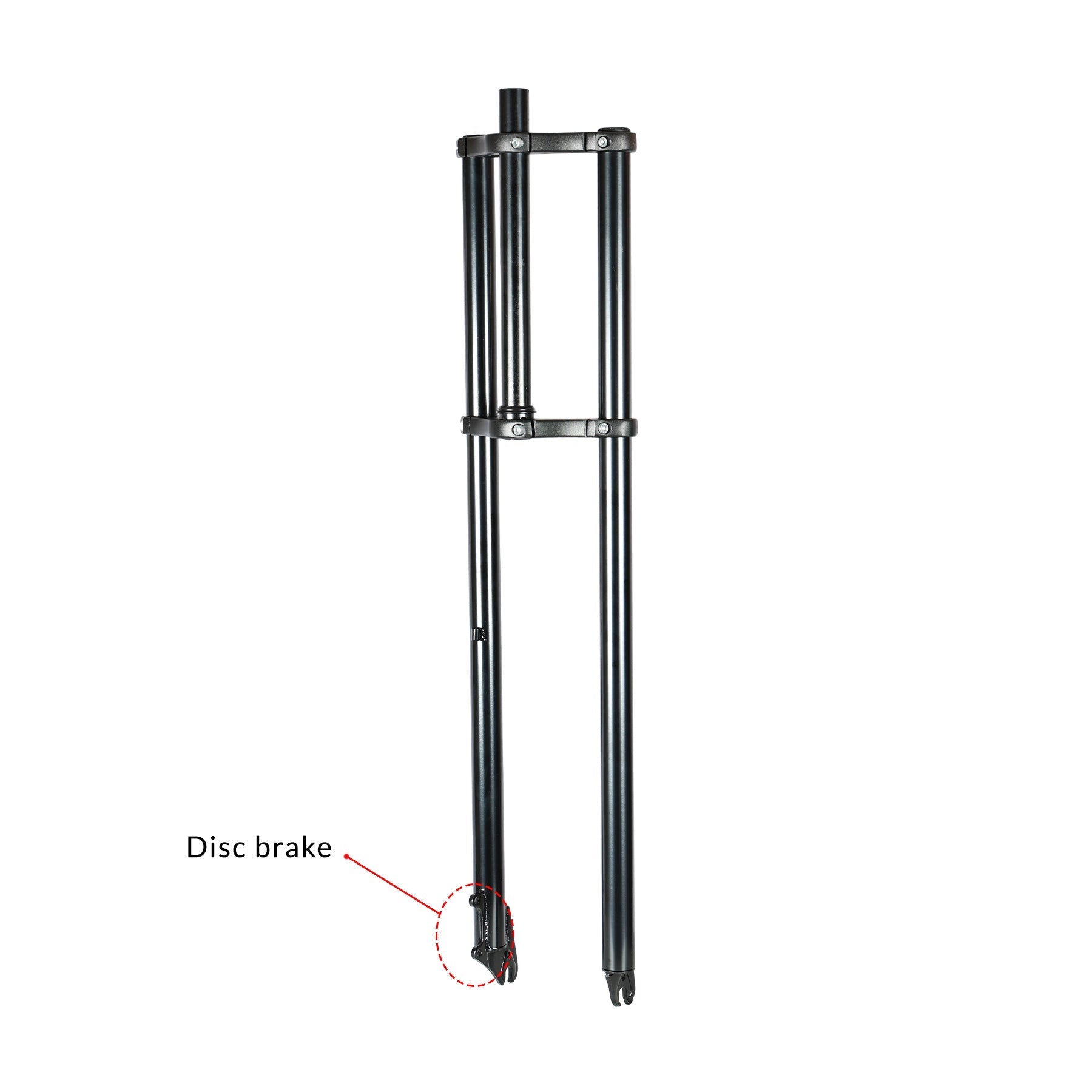 Tracer Bikes | Micargi FK-TP80305135D8 Triple Tree Fork for 4.0 Tire with Disc Brake Compatibility | Chico USA, Inc.