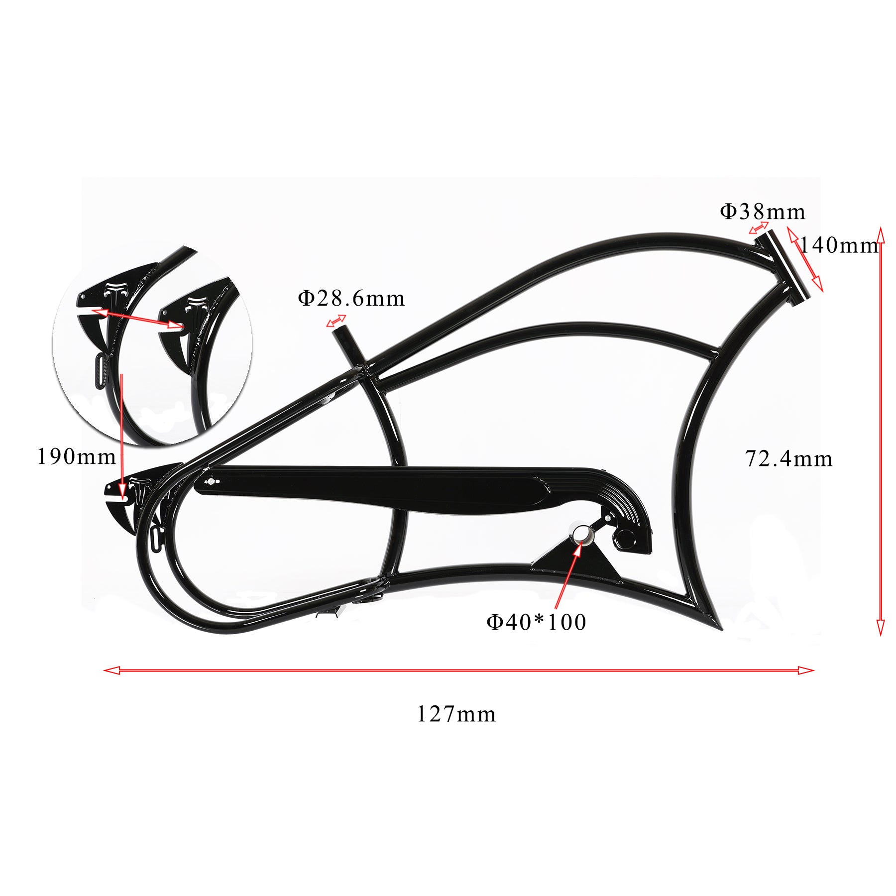 Tracer Bikes | Micargi FM-HARMAN 4.0C 26" Ebike Stretch Cruiser Steel Frame | Chico USA, Inc.