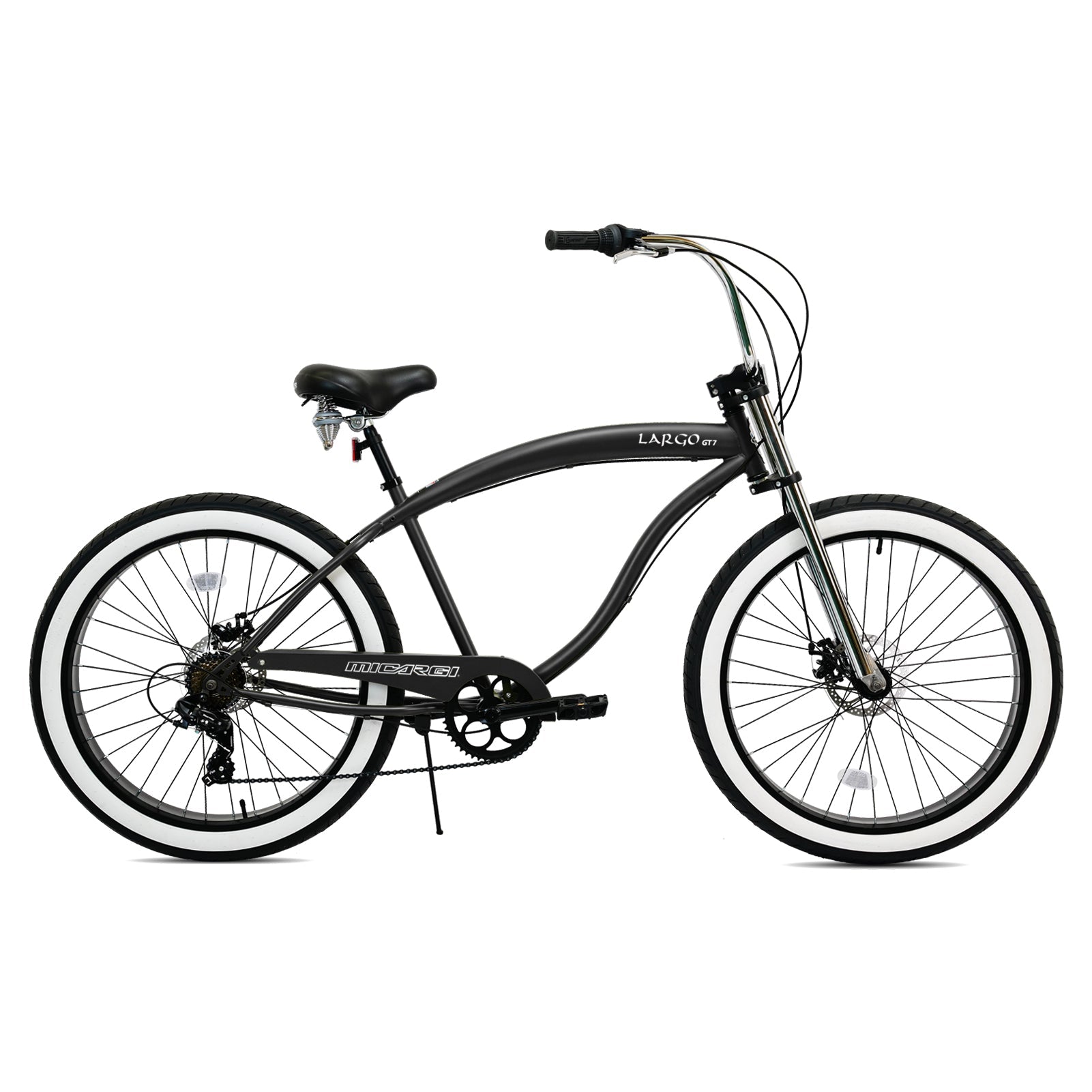 Tracer Bikes | Micargi Largo GT7 26" Beach Cruiser Bike, 7-Speed | Chico USA, Inc.