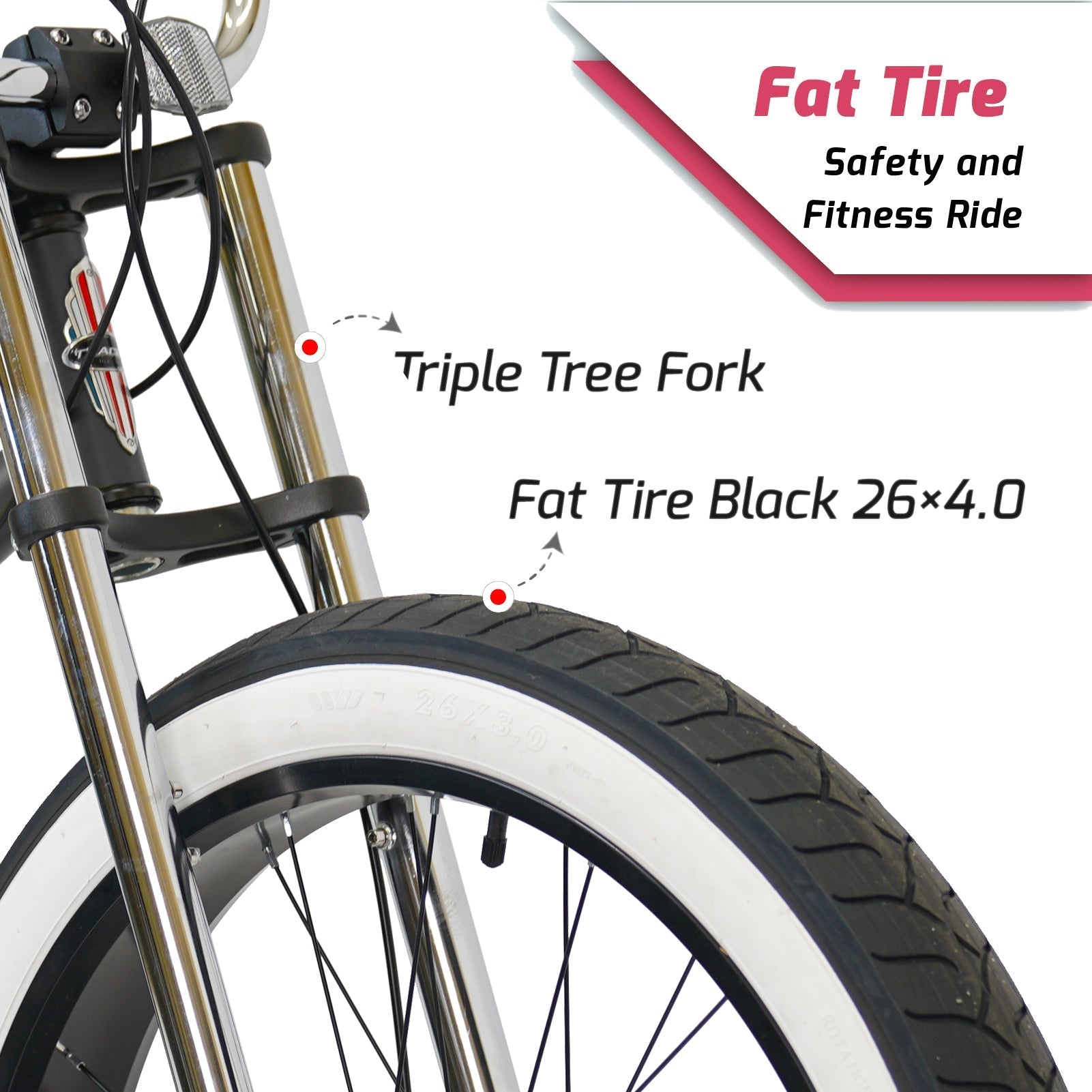 Tracer Bikes | Micargi Largo GT7 26" Beach Cruiser Bike, 7-Speed | Chico USA, Inc.