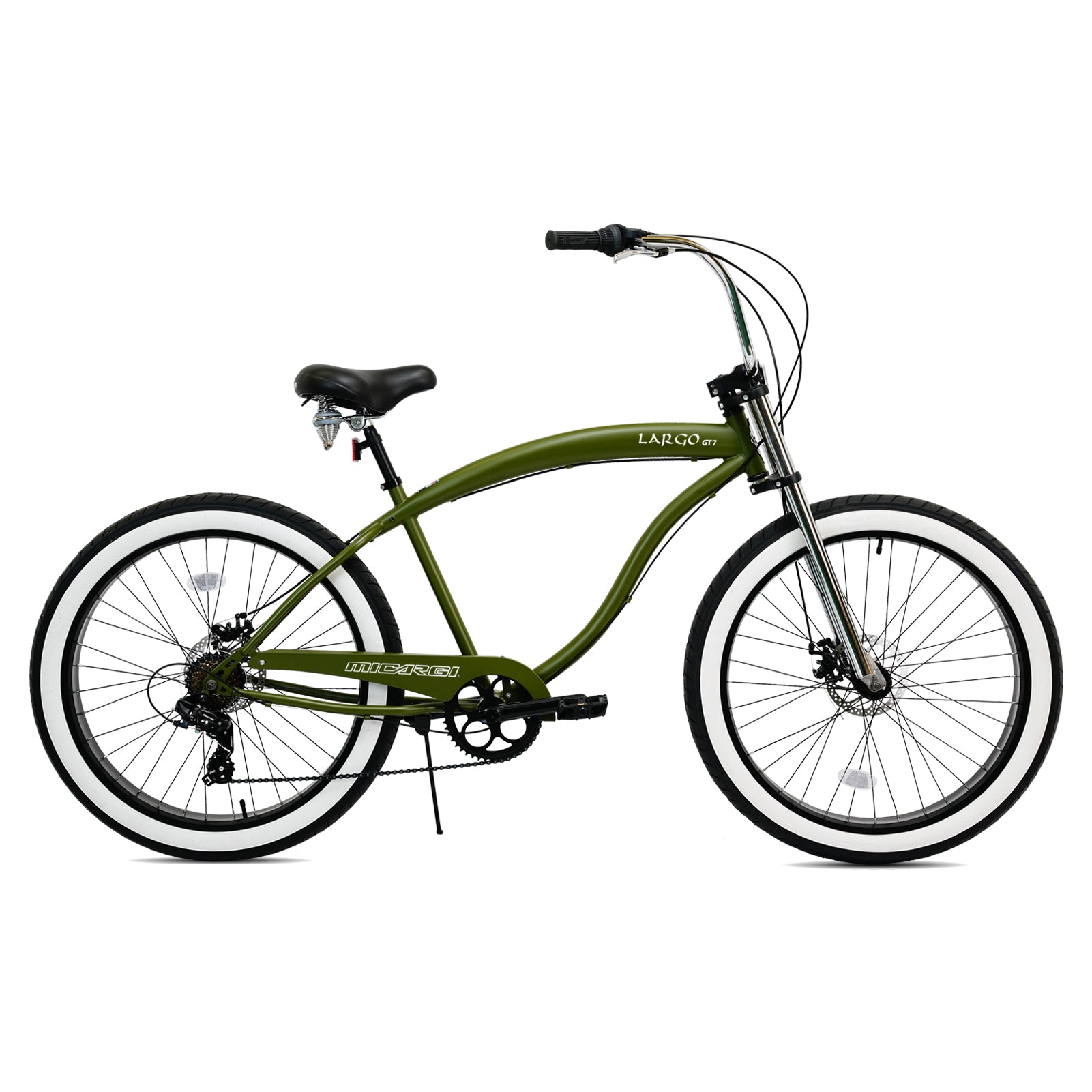 Tracer Bikes | Micargi Largo GT7 26" Beach Cruiser Bike, 7-Speed | Chico USA, Inc.
