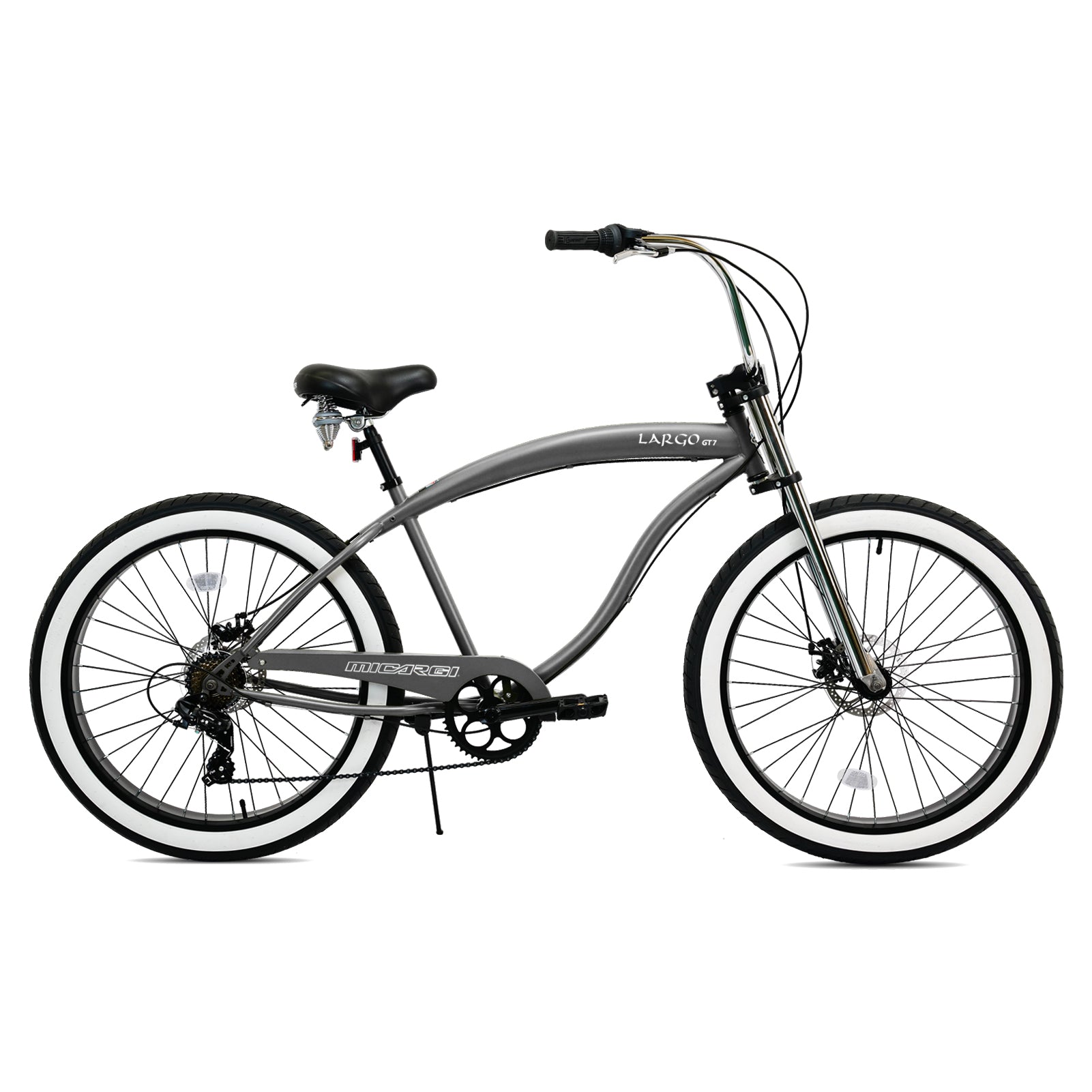 Tracer Bikes | Micargi Largo GT7 26" Beach Cruiser Bike, 7-Speed | Chico USA, Inc.