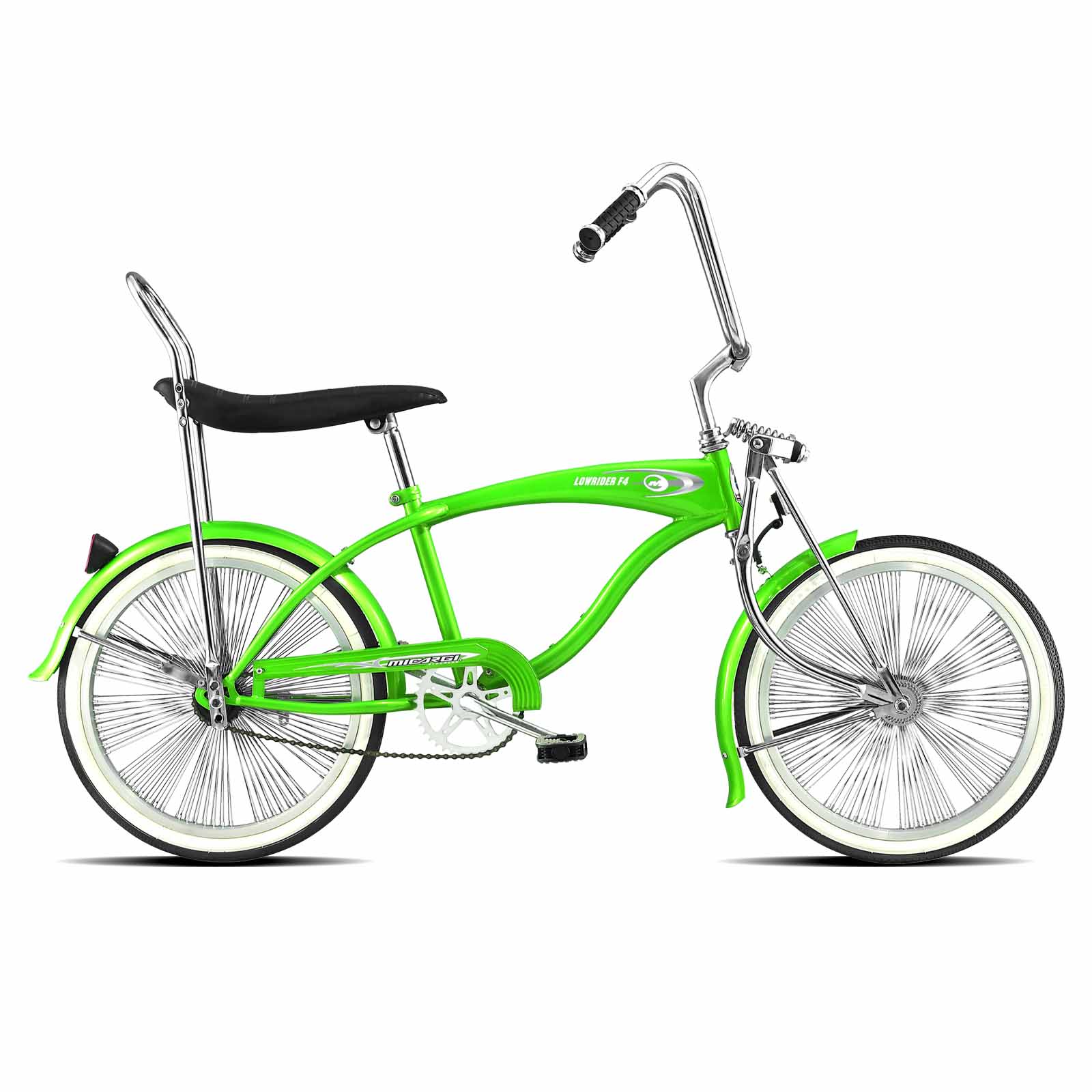 Tracer Bikes | Micargi Lowrider F4 20" Hi-Ten Steel Coaster Brake Single-Speed Bike | Chico USA, Inc.
