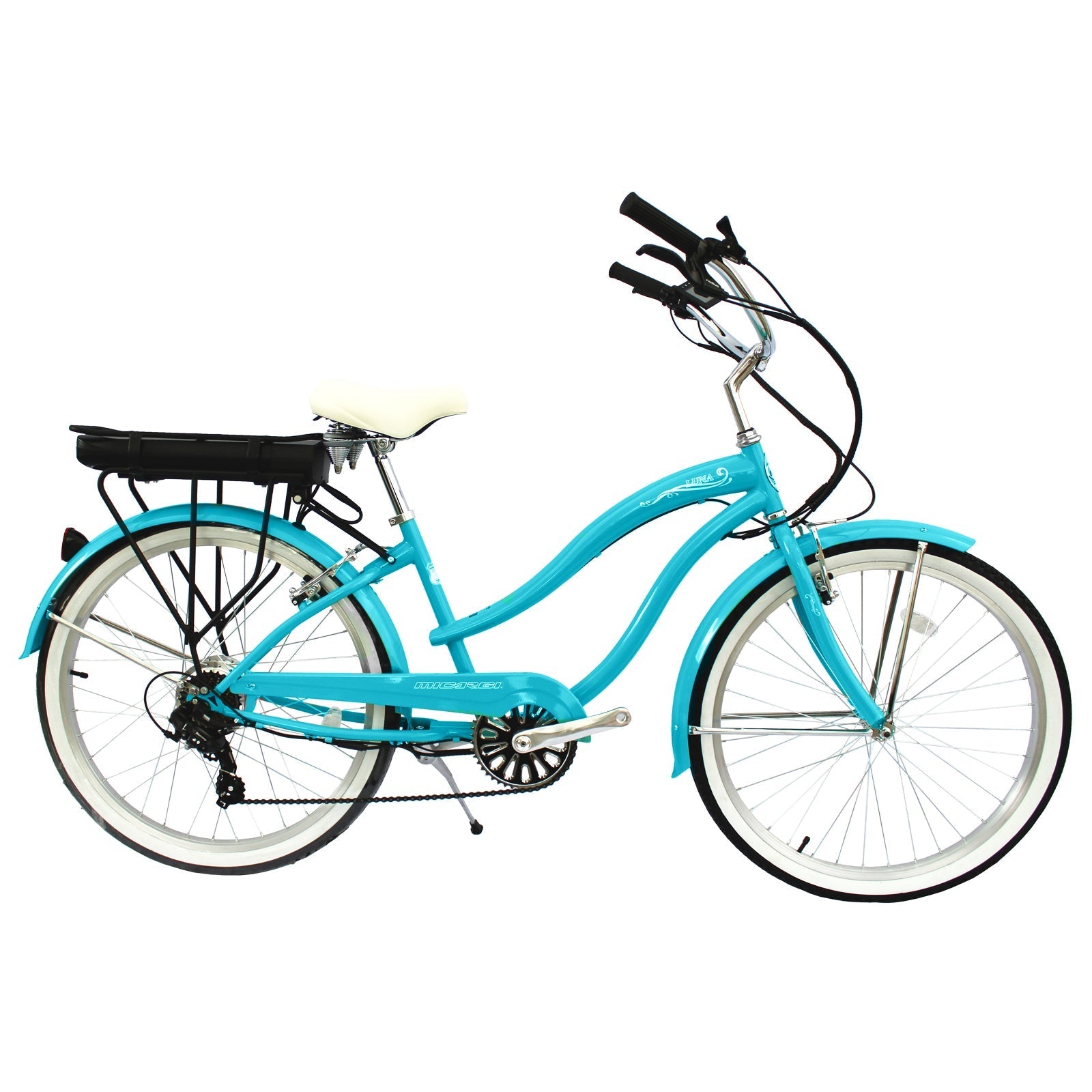 Tracer Bikes | Micargi Luna 26" Cruiser Electric Bike | Chico USA, Inc.
