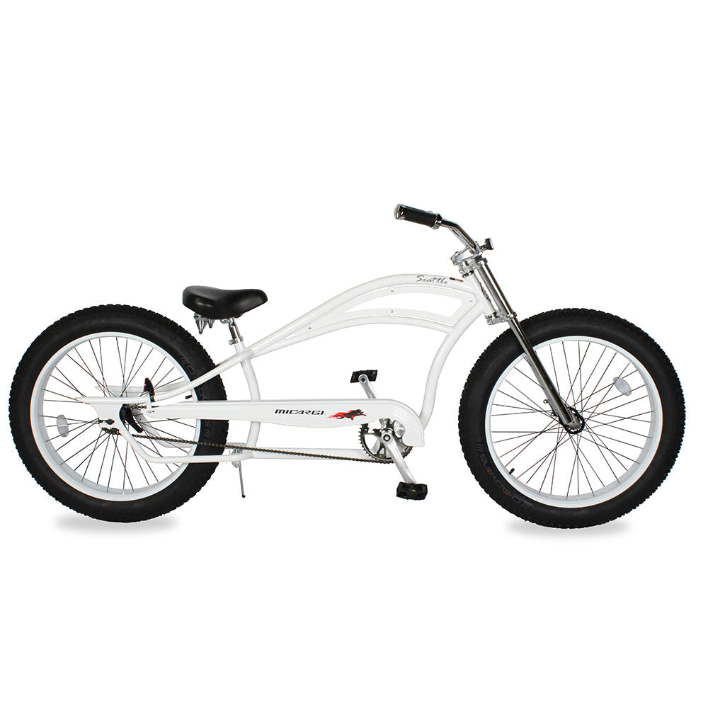 Tracer Bikes | Micargi Seattle 26" Beach Chopper Cruiser Bike with Shimano 7-Speed and Disc Brakes | Chico USA, Inc.