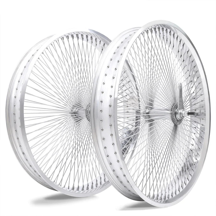 Tracer Bikes | Micargi WH-TR7529140 29"X4" Aluminum Polish Fat Rims Wheel Set with KT Coaster Brake or Disc Brake | Chico USA, Inc.