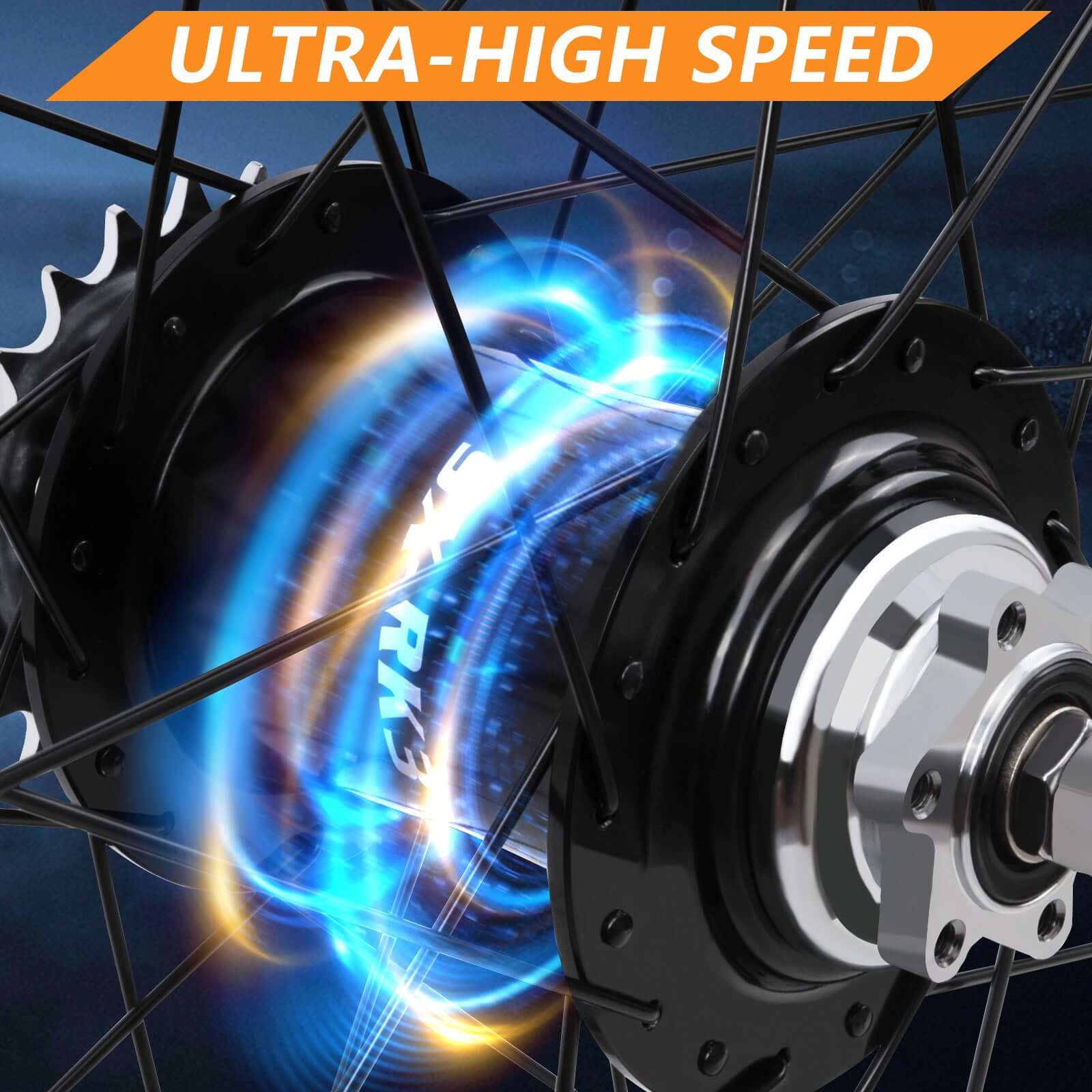 Tracer Bikes | Micargi WH-TR952636RK3 26"x4.0 Alloy Fat Rims Wheel Set, 3-Speed, Disc Brake | Chico USA, Inc.