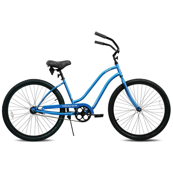 Tracer Bikes | Tracer ACE 26" Female Beach Cruiser with Coaster Brake and Black Spokes in Various Colors | Chico USA, Inc.