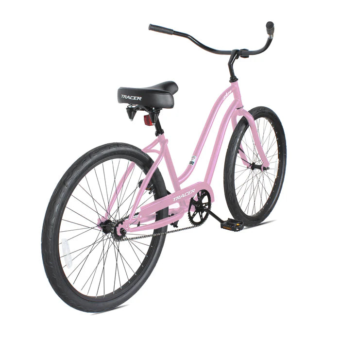 Tracer Bikes | Tracer ACE 26" Female Beach Cruiser with Coaster Brake and Black Spokes in Various Colors | Chico USA, Inc.