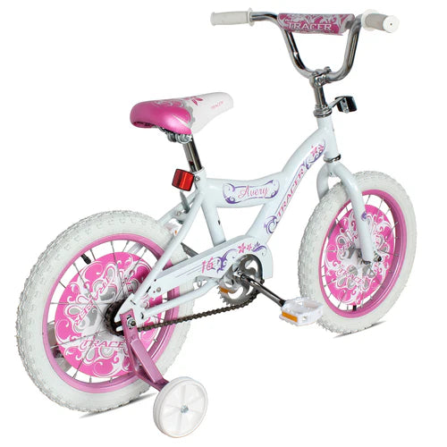 Tracer Bikes | Tracer Avery 16" Kids Bike with Training Wheels, Sturdy Steel Frame, Ages 3-7 | Chico USA, Inc.