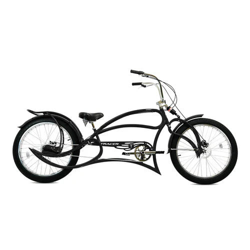 Tracer Leopard 3i Pro Internal 3-Speed Stretch Beach Cruiser Bike Blue