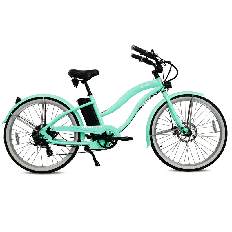 Tracer Bikes | Tracer OMEGA 26" 7-Speed Electric Beach Cruiser Bike for Women | Chico USA, Inc.