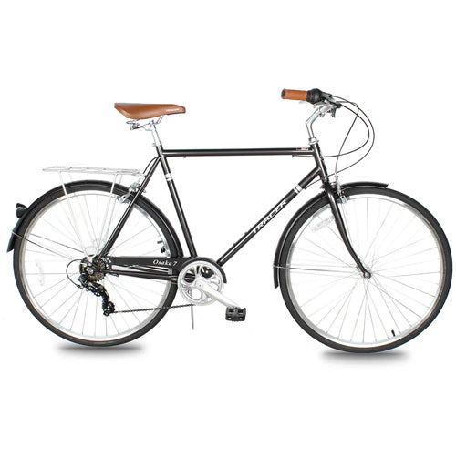 Tracer Bikes | Tracer Osaka 700C 7 Speed Hybrid City Bike with Moon-Type Handlebar for Men | Chico USA, Inc.