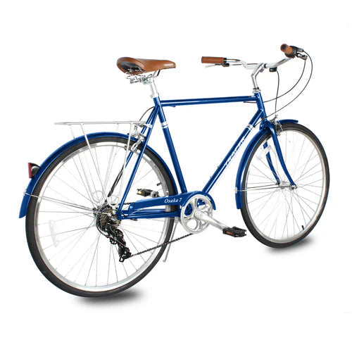 Tracer Bikes | Tracer Osaka 700C 7 Speed Hybrid City Bike with Moon-Type Handlebar for Men | Chico USA, Inc.