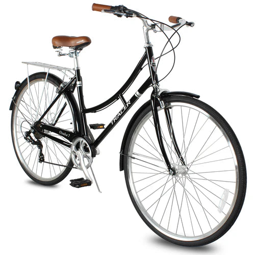 Tracer Bikes | Tracer Osaka 700C 7 Speed Hybrid City Bike with Moon-Type Handlebar for Women | Chico USA, Inc.