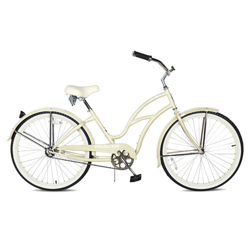 Tracer Bikes | Tracer TAHA 26" Female Beach Cruiser Coaster Brake Bike with Alloy Rims and Fenders 1 Speed | Chico USA, Inc.