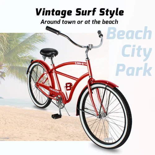 Tracer Bikes | Tracer TAHA 26" Men's Beach Cruiser Bike with Coaster Brake and Alloy Rims | Chico USA, Inc.