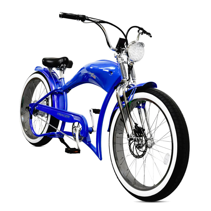 Tracer Bikes | Tracer Twenty5 DS 500W Chopper Cruiser E-Bike | Chico USA, Inc.
