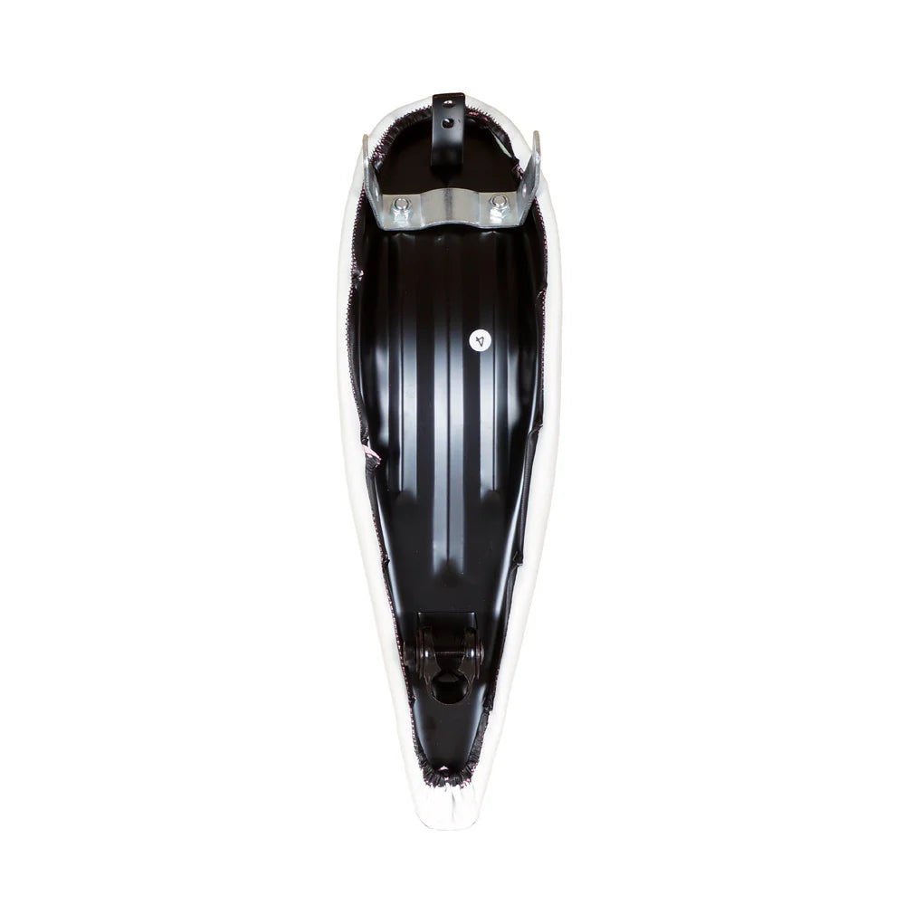 Tracer Bikes | Tracer SD-AF-3022 Pure White Banana Seat for Lowrider | Chico USA, Inc.