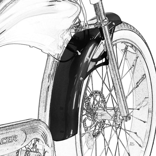 Tracer Bikes | Tracer Fender For Boston GT7 Durable 100mm Aluminum Bike Fender for 26-Inch Wheels - Mud Protection | Chico USA, Inc.