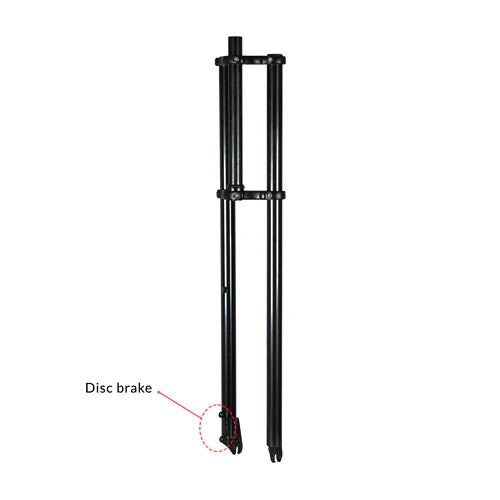 Tracer Bikes | Tracer FK-TP80300102D Triple Tree Fork, 1" Steerer for Disc Brake, Fits 2.125 Tire, Black/Chrome | Chico USA, Inc.