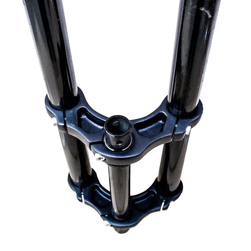 Tracer Bikes | Tracer FK-TP80300102D Triple Tree Fork, 1" Steerer for Disc Brake, Fits 2.125 Tire, Black/Chrome | Chico USA, Inc.