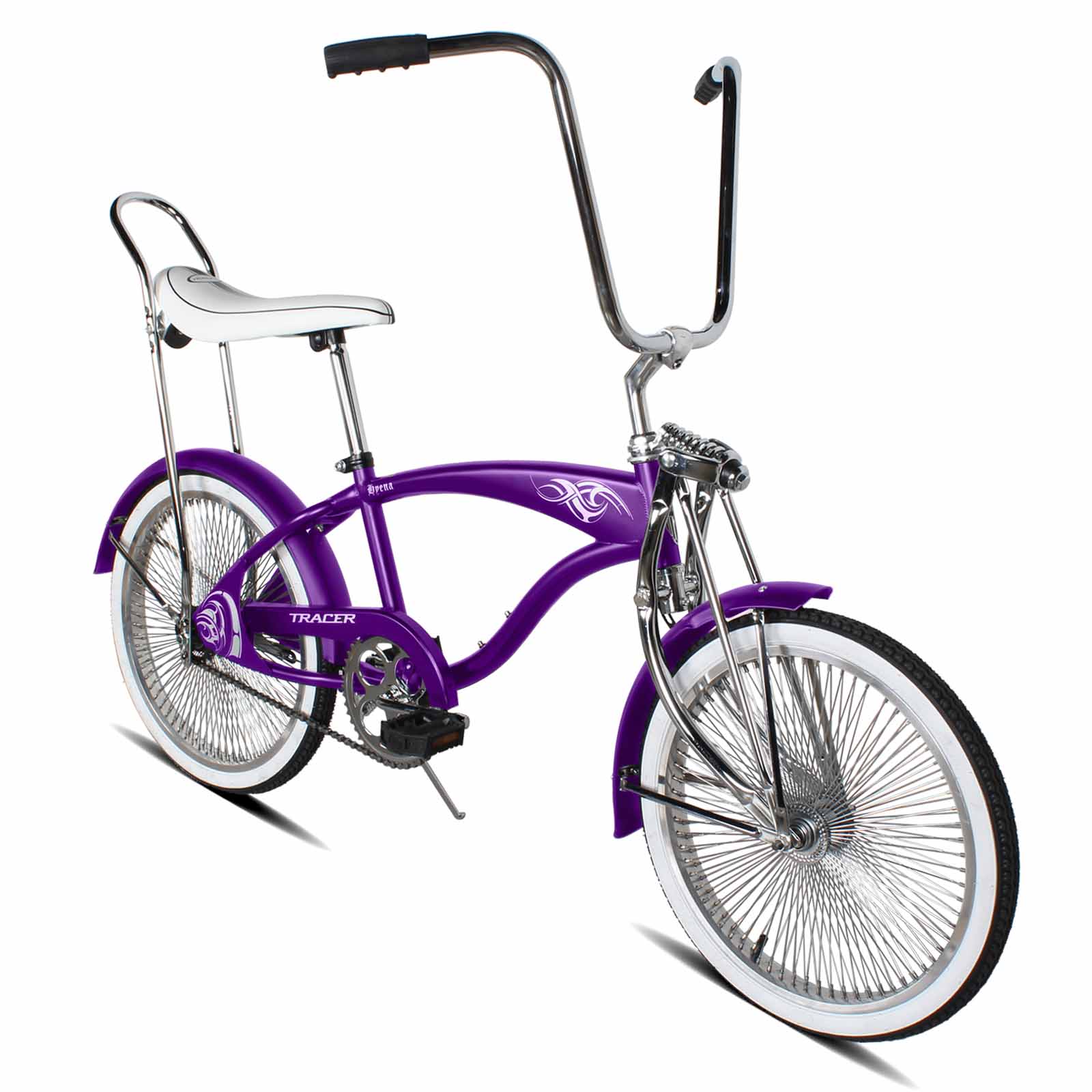 Tracer Bikes | Tracer Hyena Classic Beach Lowrider Bike with 20" Wheels and Banana Seat, Single Speed | Chico USA, Inc.