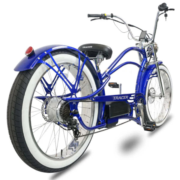 Tracer Bikes | Legend GT7 1000W Electric Cruiser Bike – 1000W Motor, Fat Tires, 80 Miles Range, Chopper Style | Chico USA, Inc.