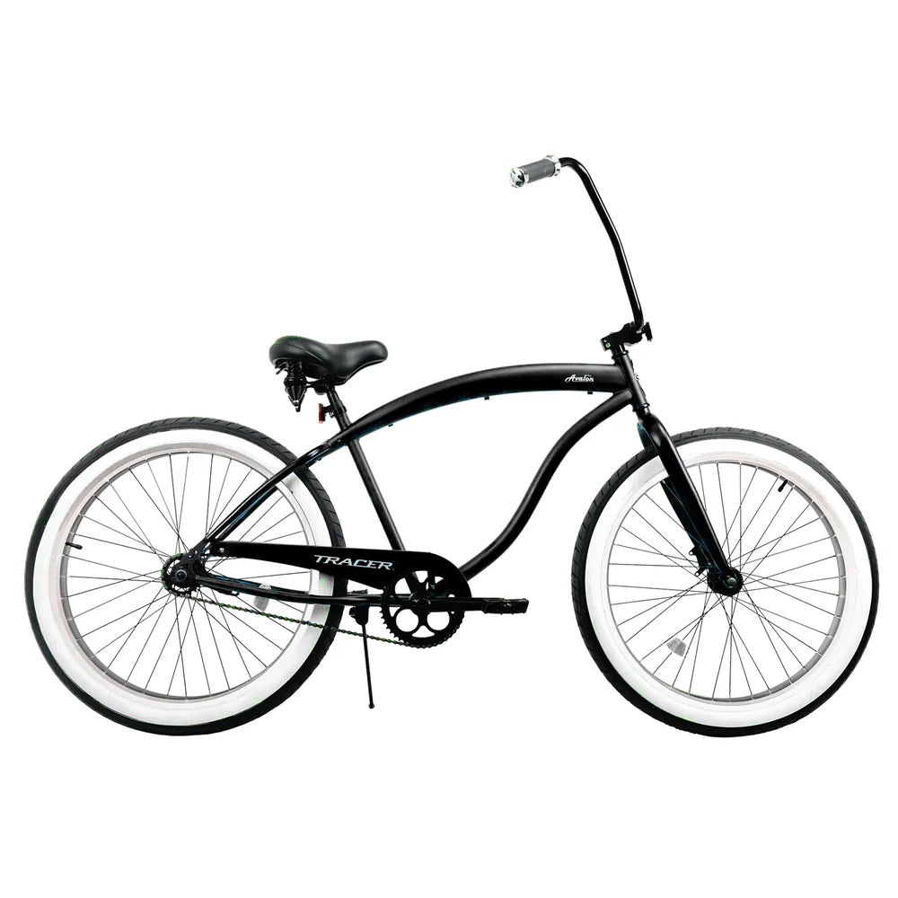 beach cruiser bike helmet Tracer AVALON 26" Beach Cruiser Bike, Hi-ten Steel Frame, Single Speed
